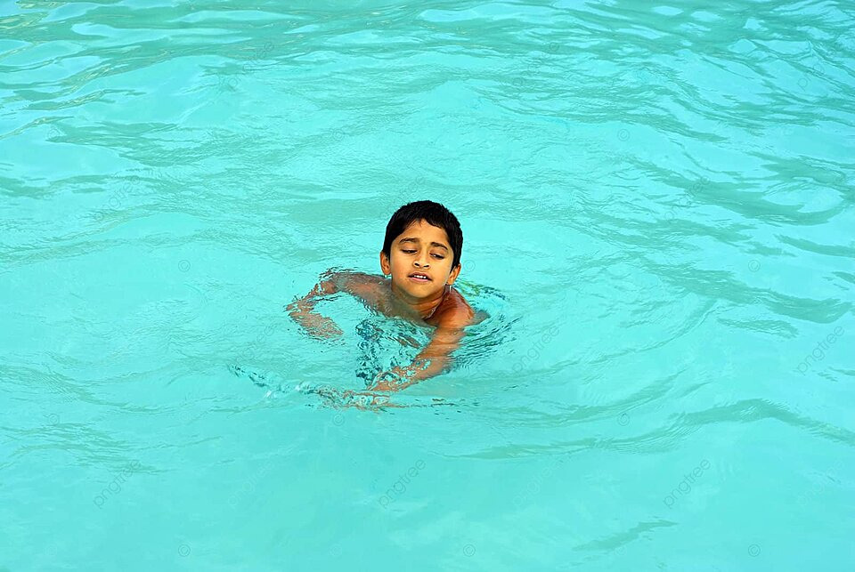 Vihaan swimming
